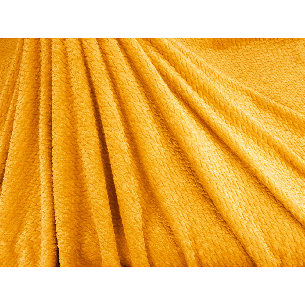 Leaves Textured Fleece Blanket