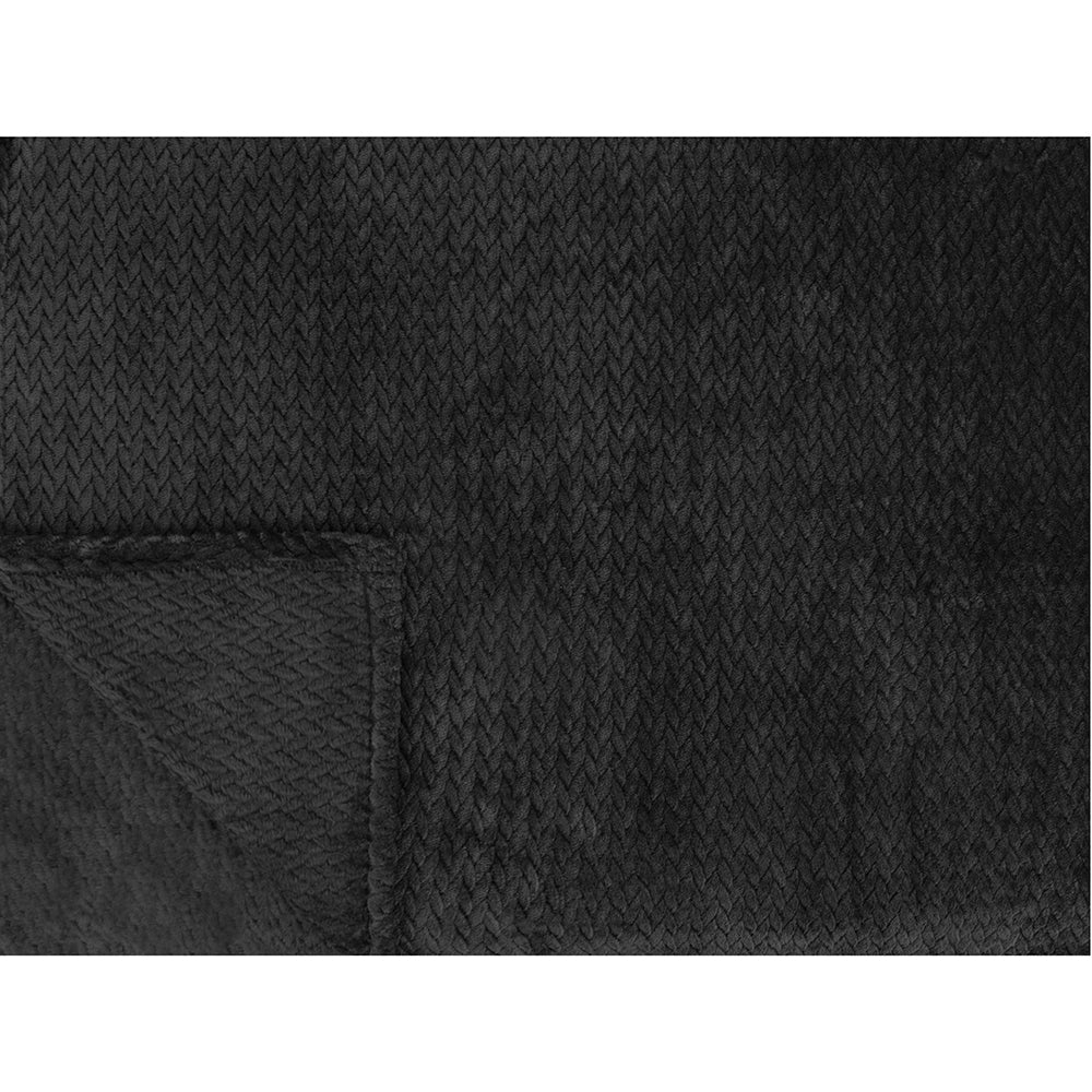Leaves Textured Fleece Blanket