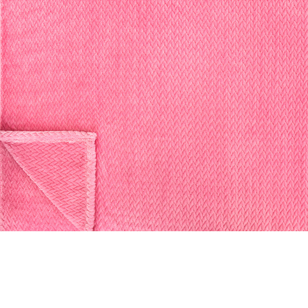 Leaves Textured Fleece Blanket