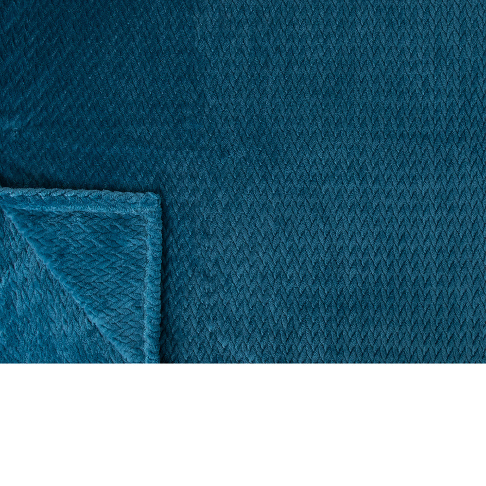 Leaves Textured Fleece Blanket