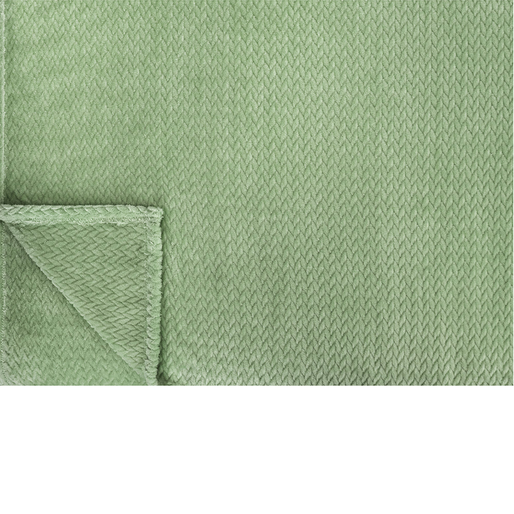 Leaves Textured Fleece Blanket