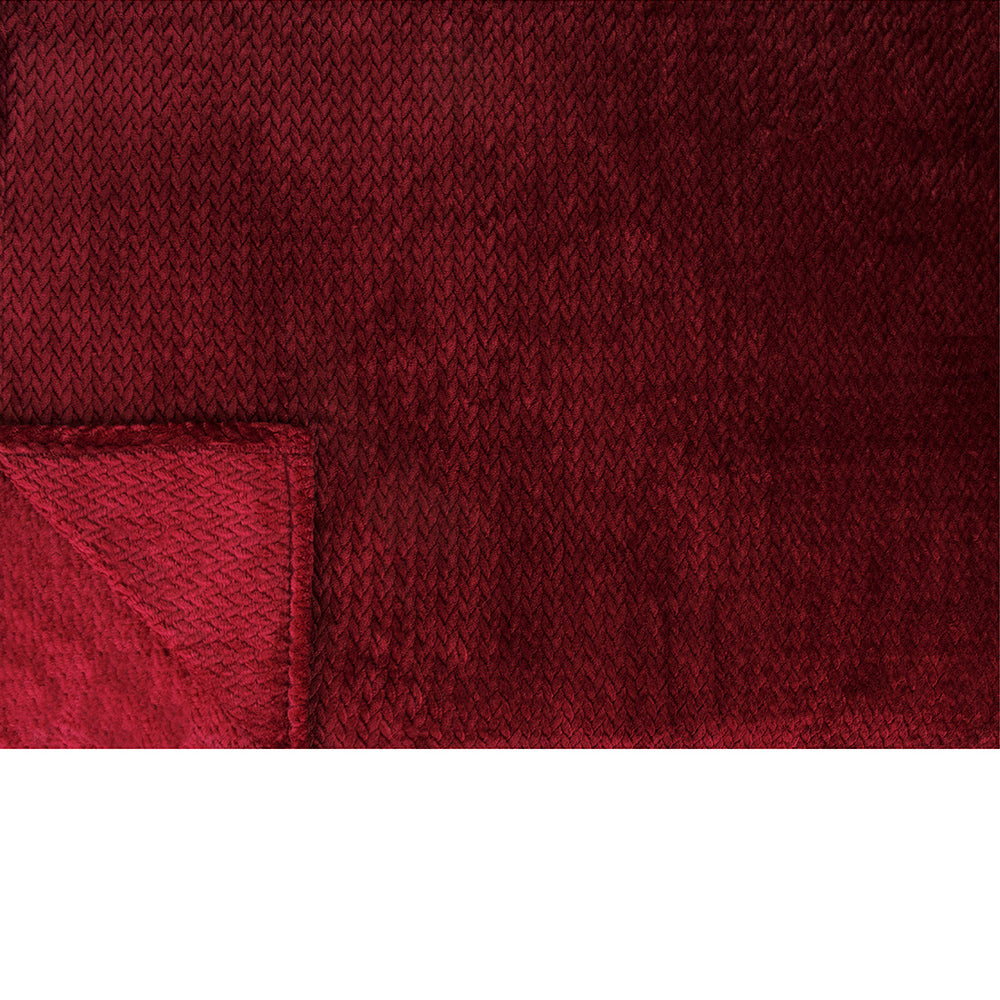 Leaves Textured Fleece Blanket