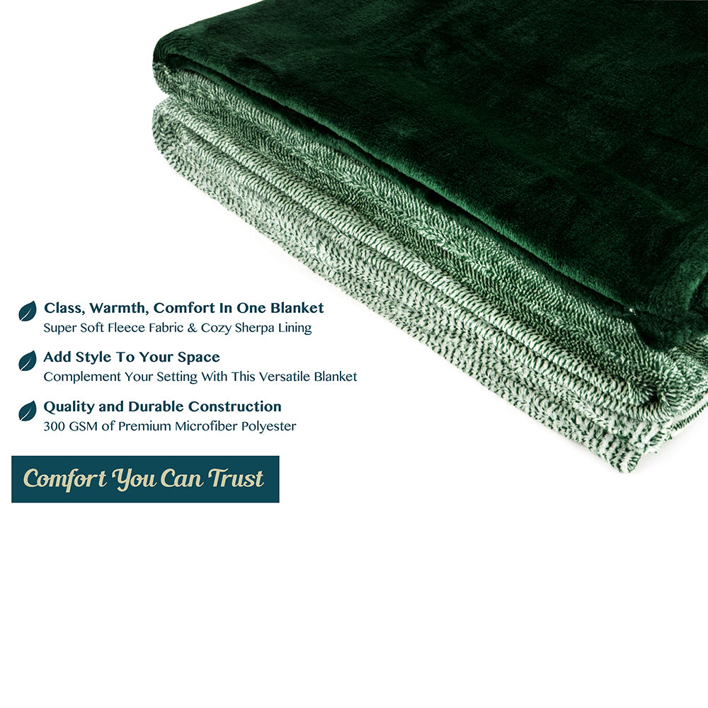 Gradient Ombre Fleece Blanket