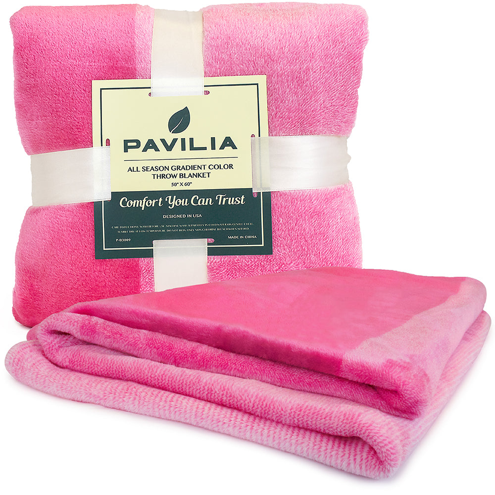 Gradient Ombre Fleece Blanket