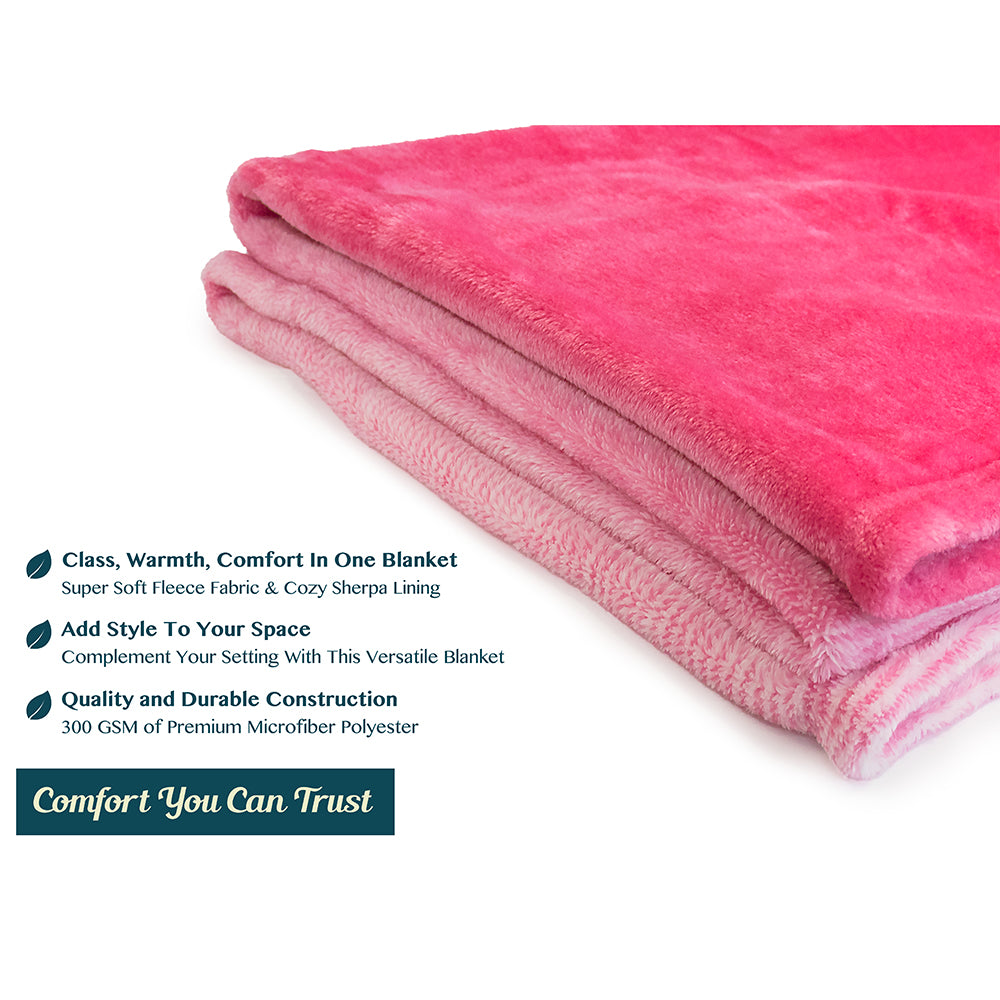 Gradient Ombre Fleece Blanket