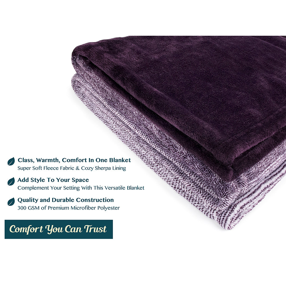 Gradient Ombre Fleece Blanket