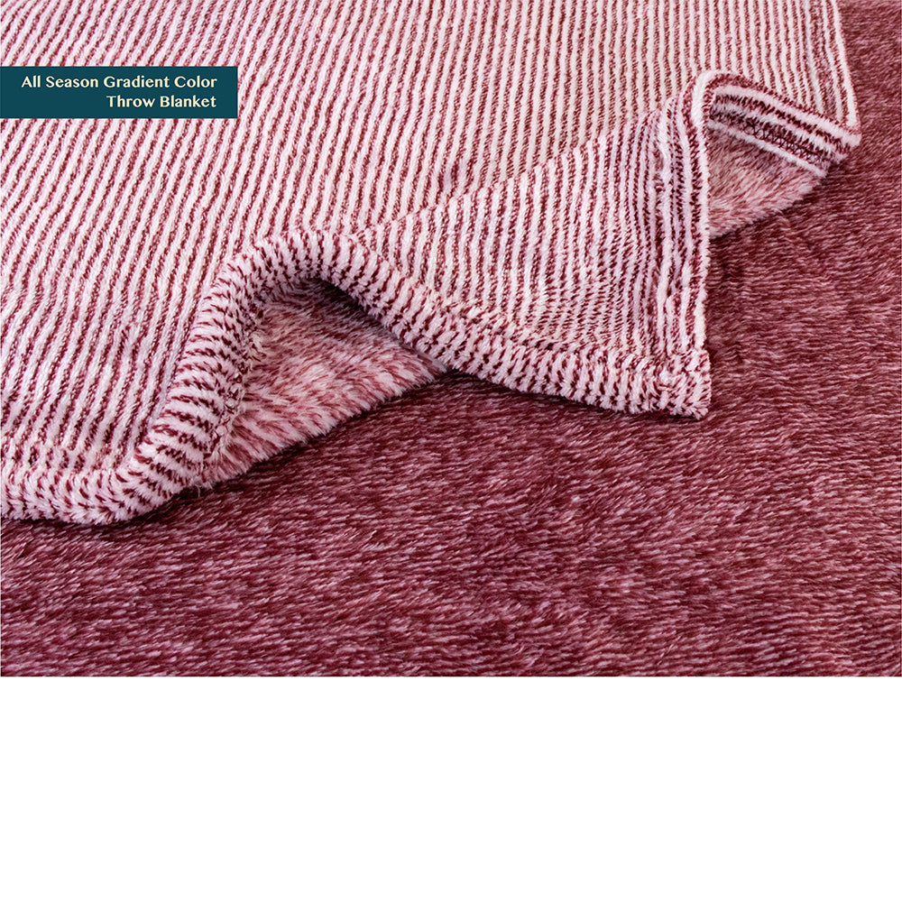 Gradient Ombre Fleece Blanket