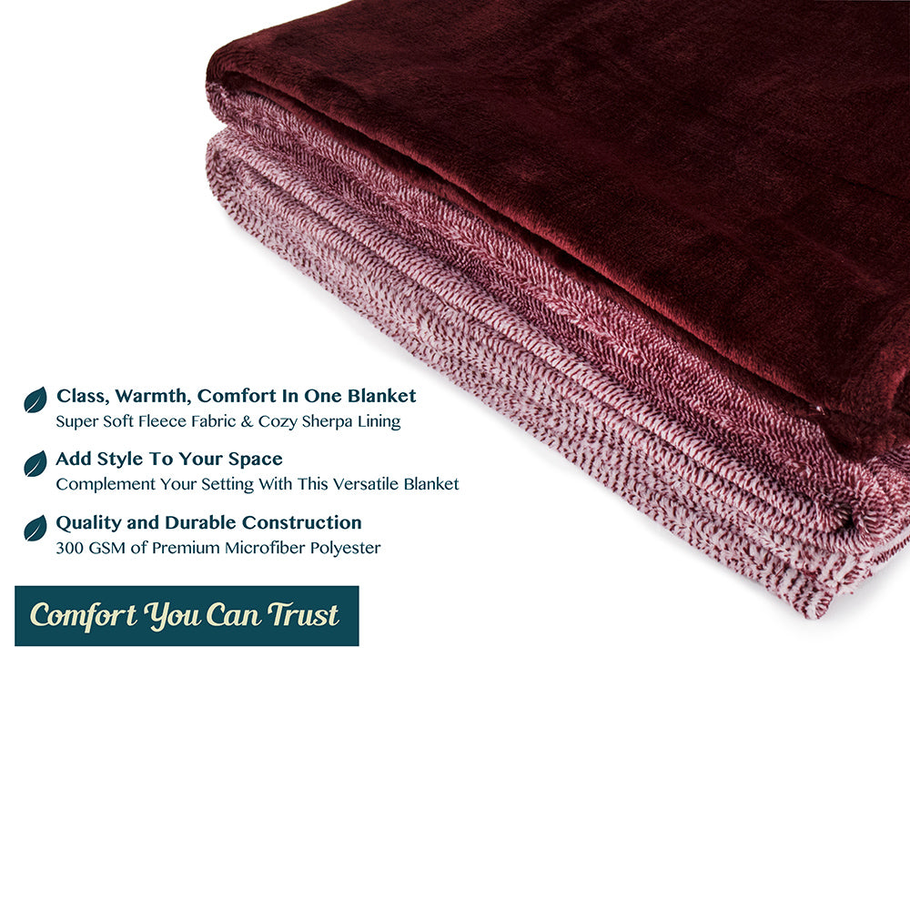 Gradient Ombre Fleece Blanket