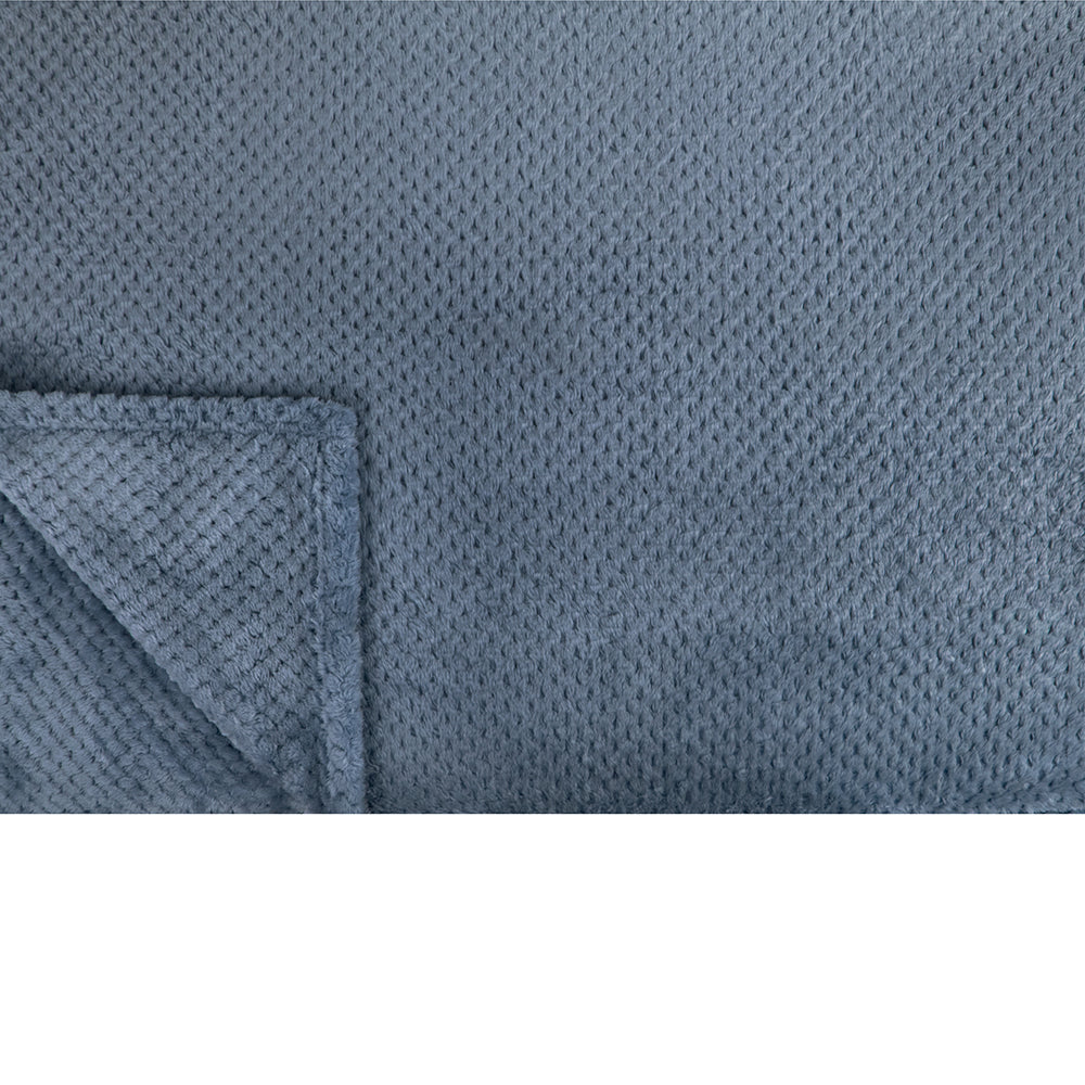 Waffle Textured Fleece Blanket