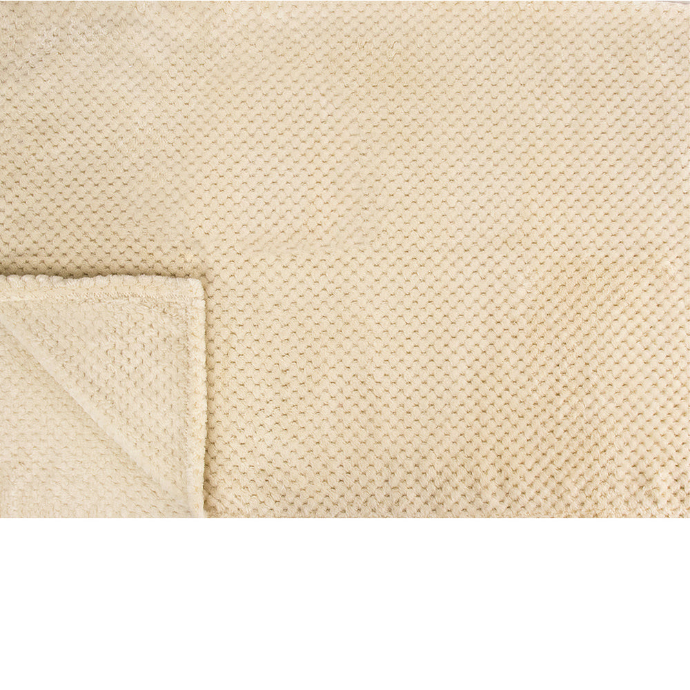 Waffle Textured Fleece Blanket