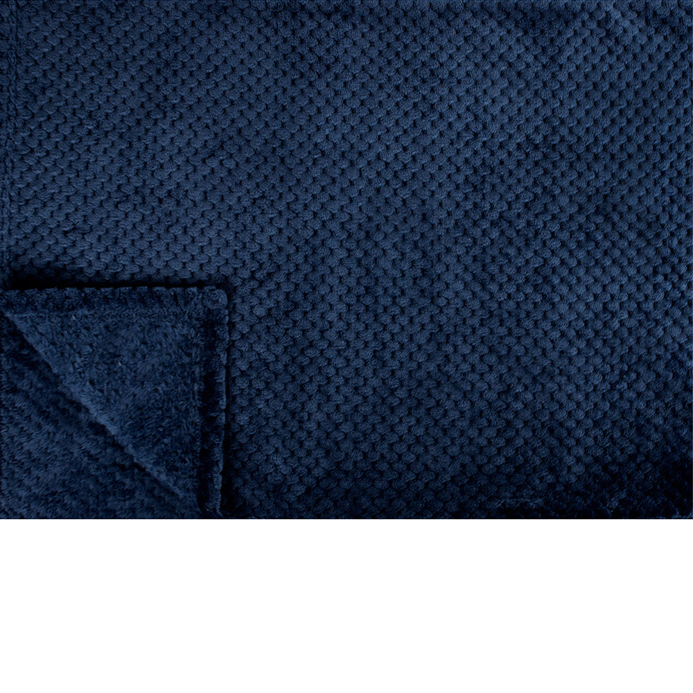 Waffle Textured Fleece Blanket