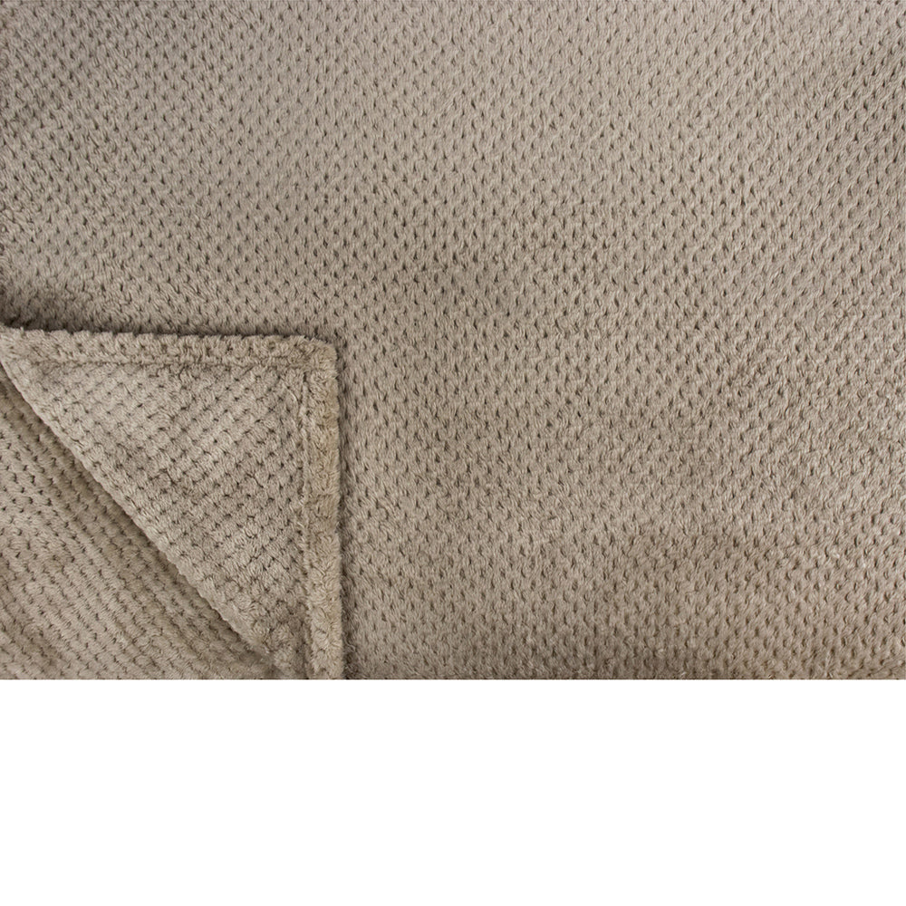 Waffle Textured Fleece Blanket