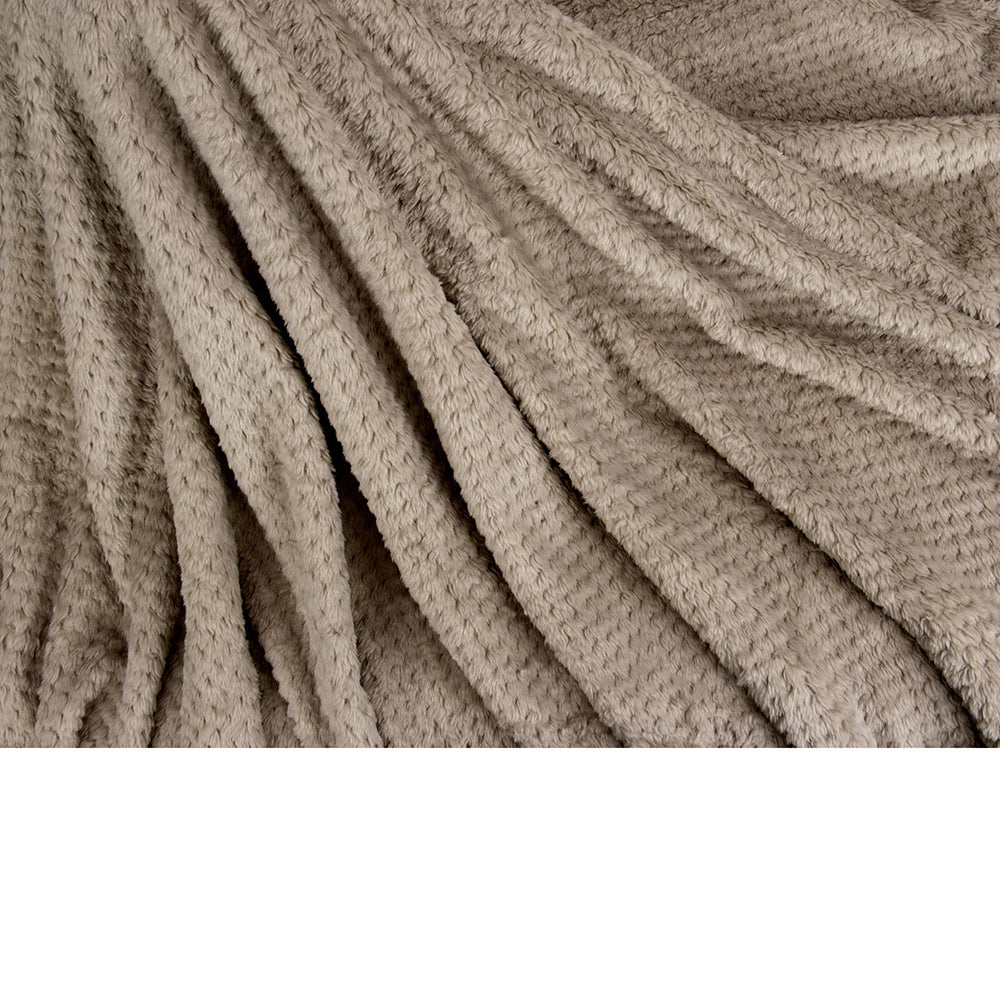 Waffle Textured Fleece Blanket