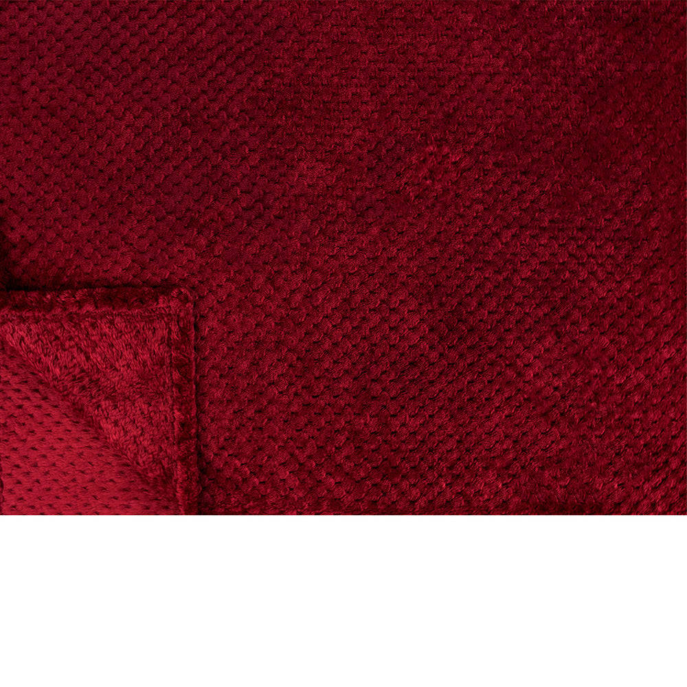 Waffle Textured Fleece Blanket