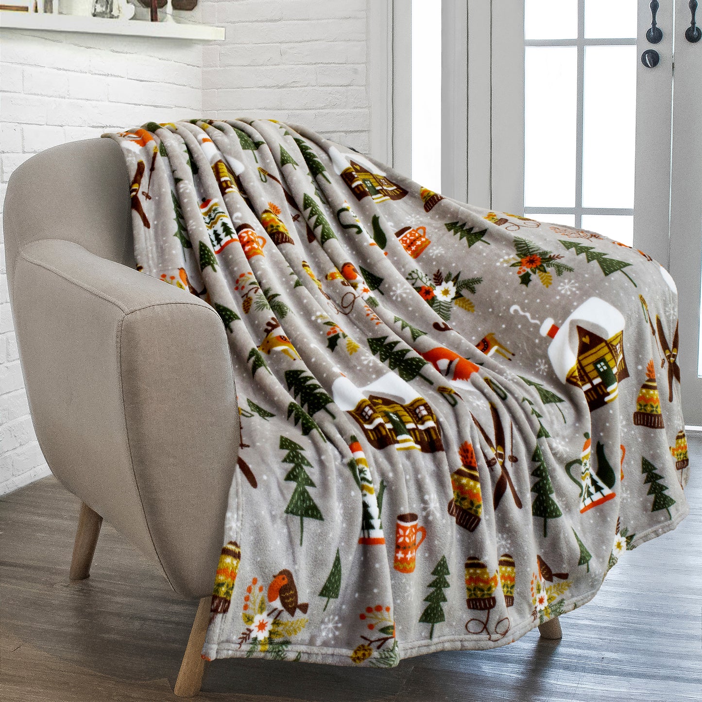 Christmas Fleece Throw Blanket