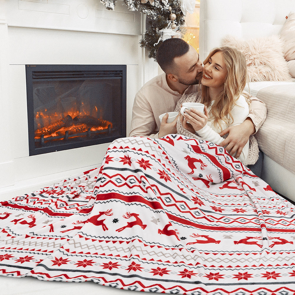 Christmas Fleece Throw Blanket