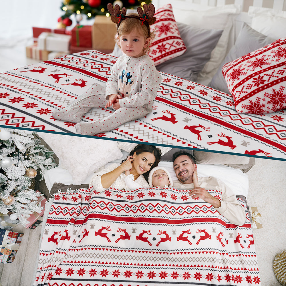 Christmas Fleece Throw Blanket