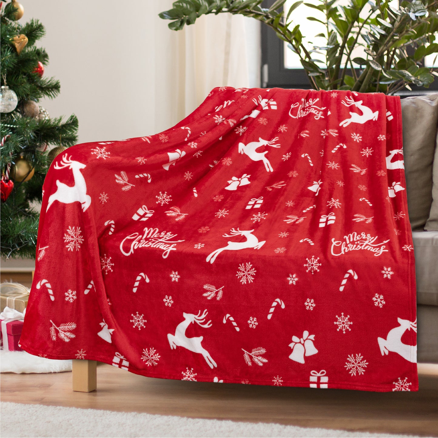 Christmas Fleece Throw Blanket