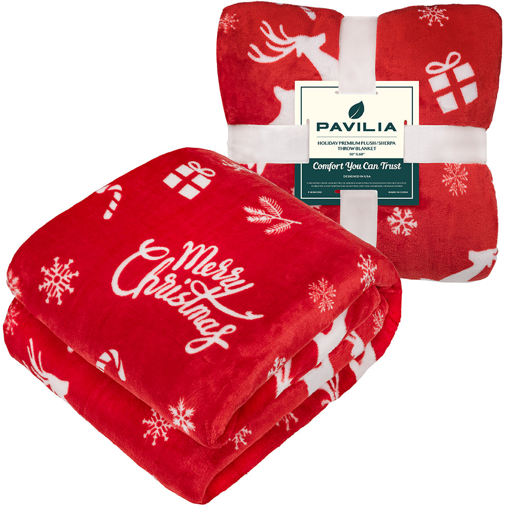 Christmas Fleece Throw Blanket