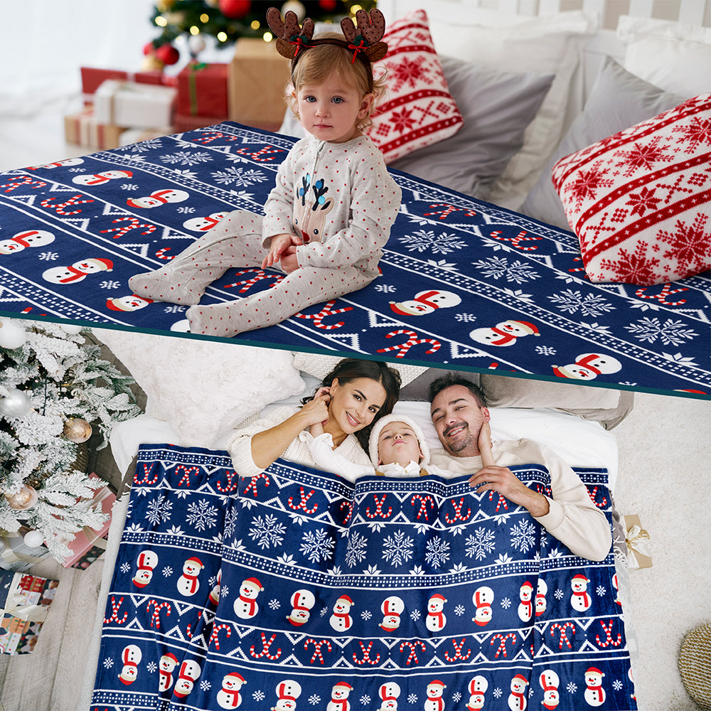 Christmas Fleece Throw Blanket