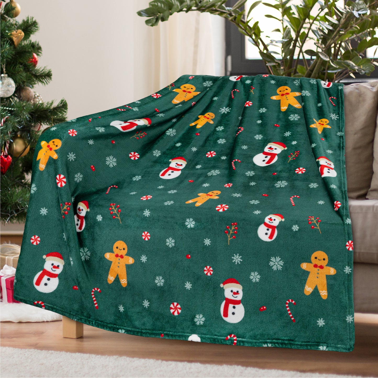 Christmas Fleece Throw Blanket