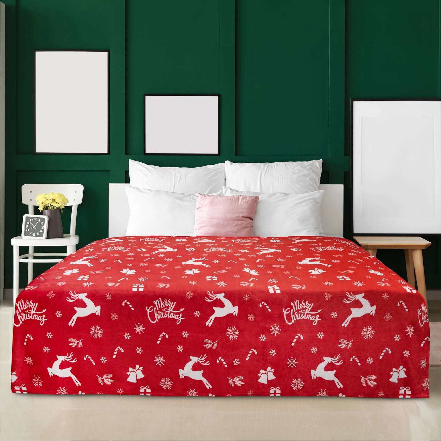 Christmas Fleece Throw Blanket