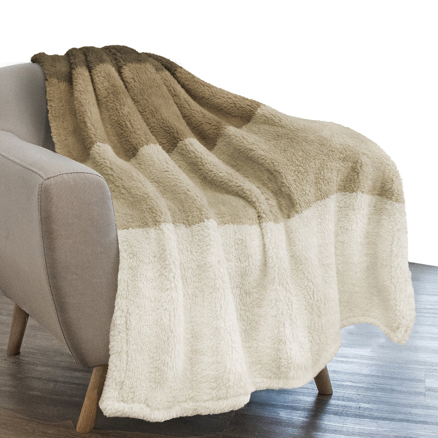 Gradient Ombre Shaggy Sherpa Blanket