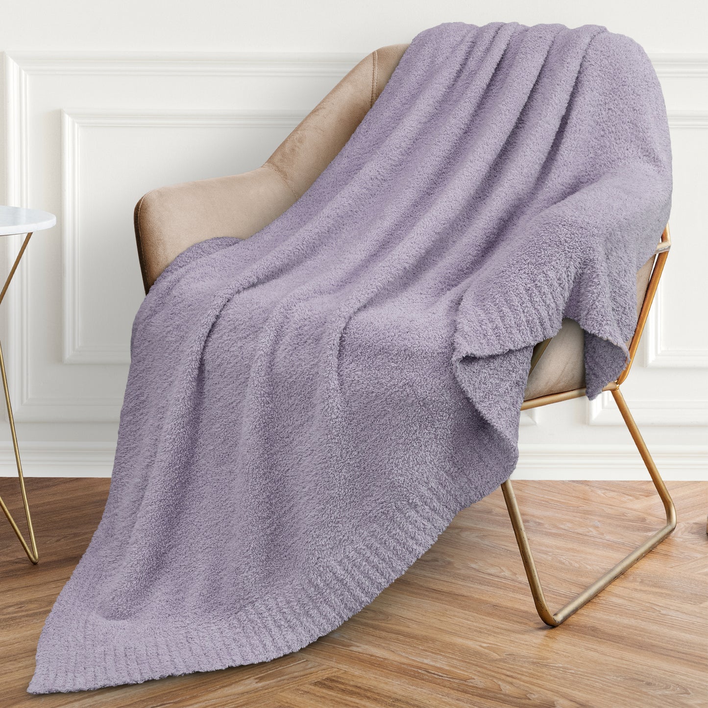 Buttery Soft Fluffy Knit Blanket