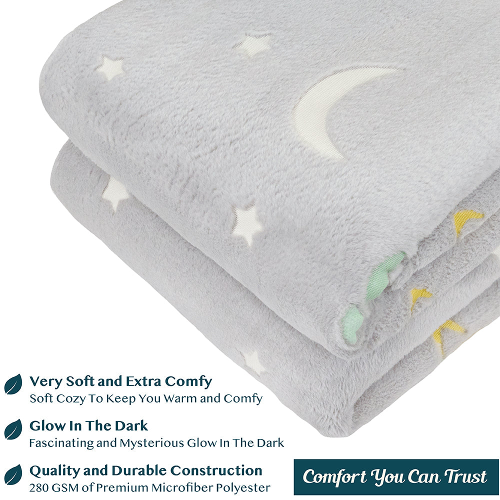 Glow In The Dark Fleece Throw Blanket