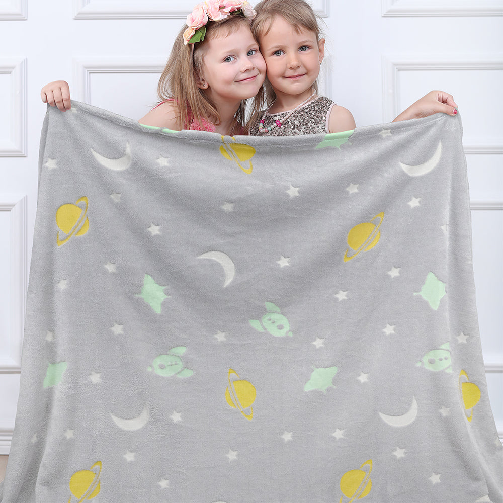Glow In The Dark Fleece Throw Blanket