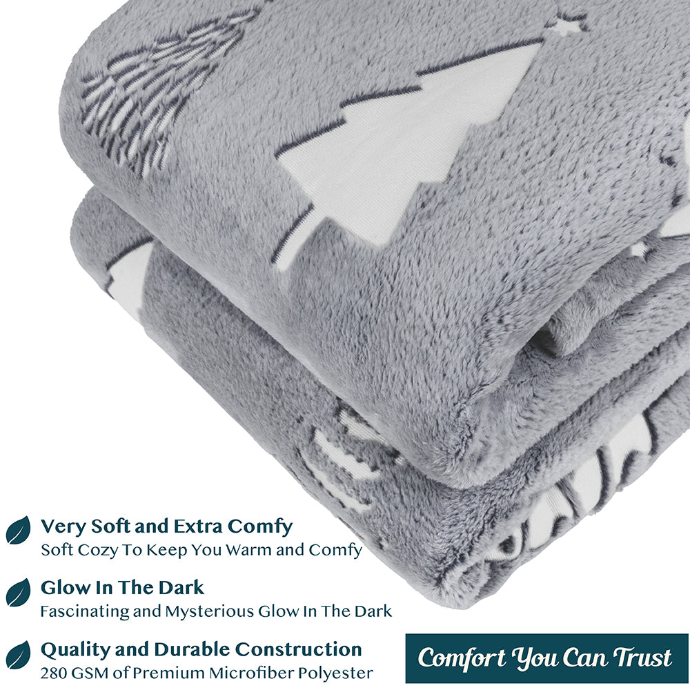 Glow In The Dark Fleece Throw Blanket