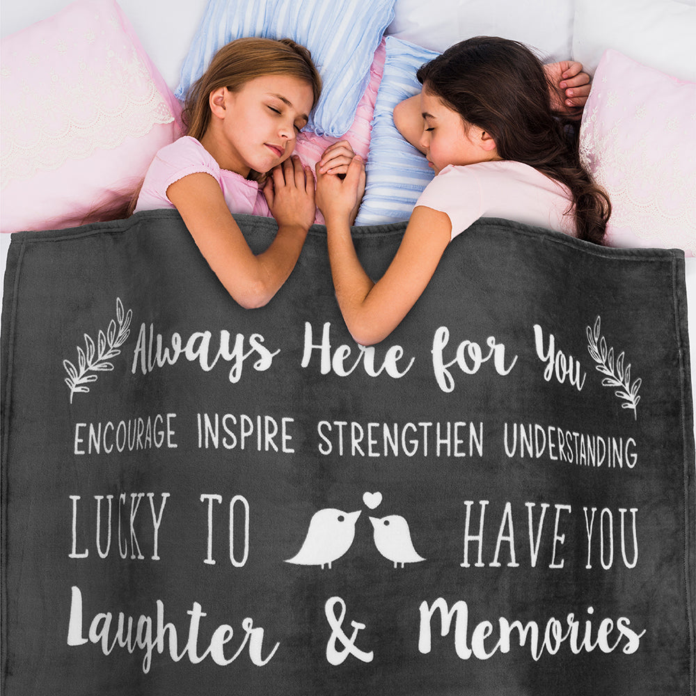 Love and Friendship Throw Blanket