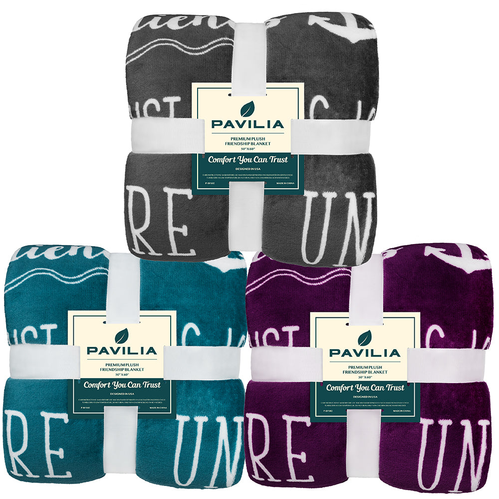 Love and Friendship Throw Blanket