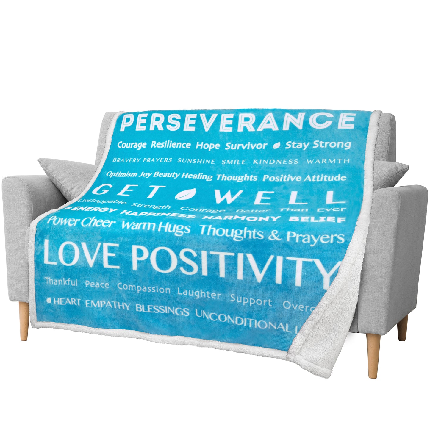 Healing Thoughts Throw Blanket