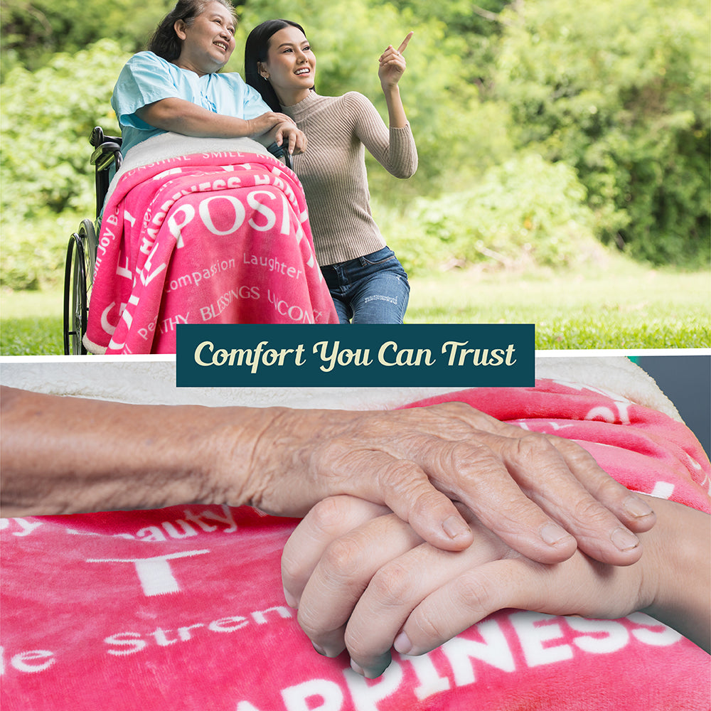 Healing Thoughts Throw Blanket