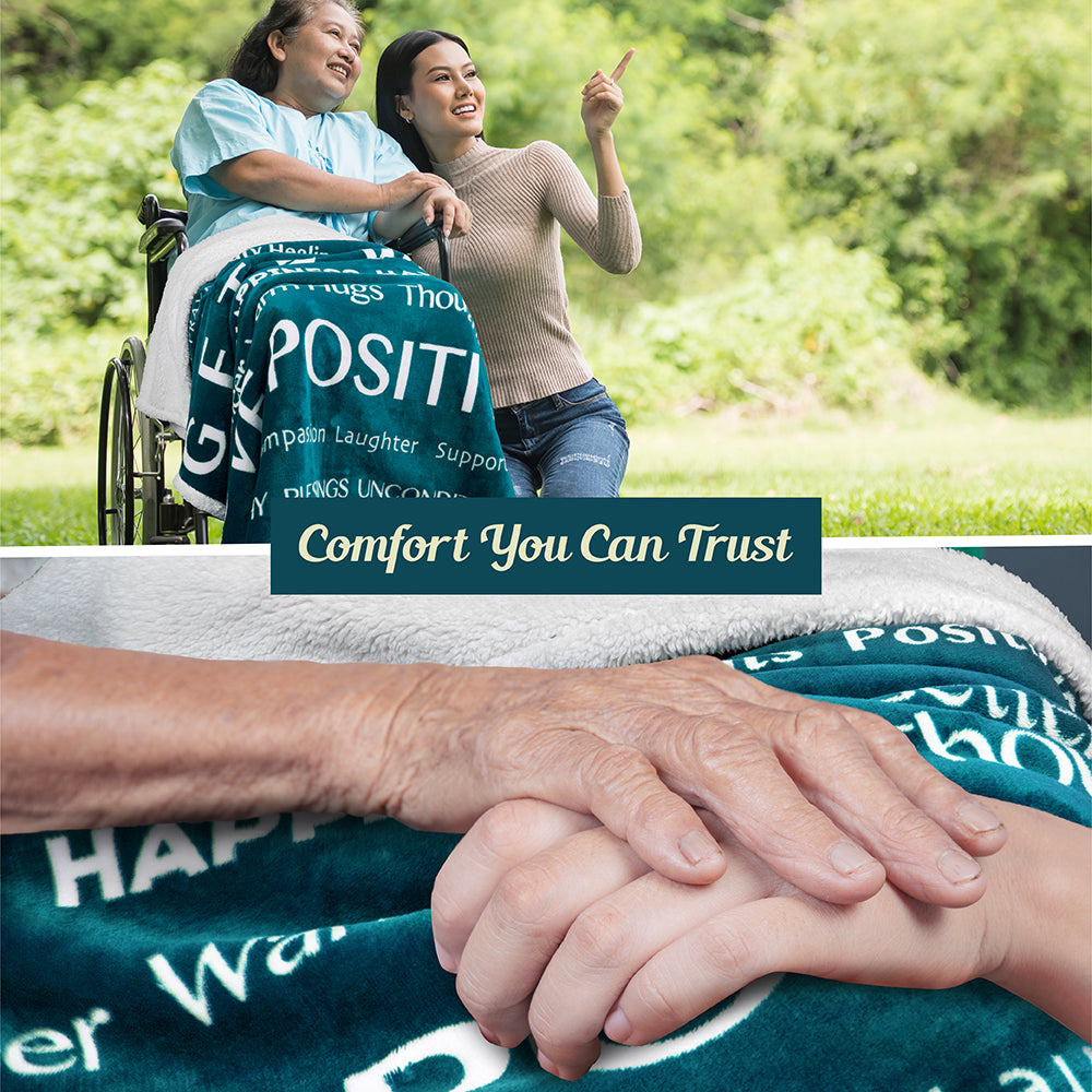 Healing Thoughts Throw Blanket