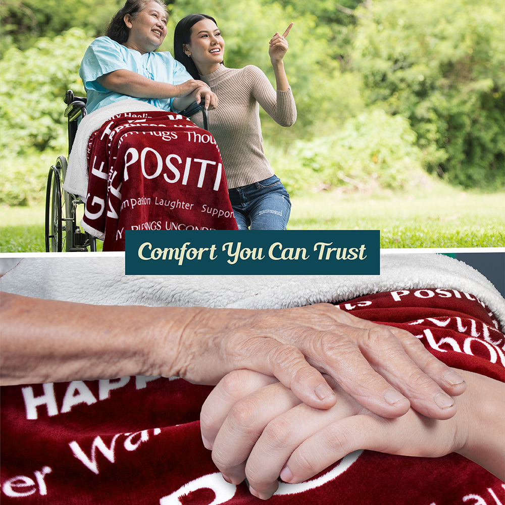Healing Thoughts Throw Blanket