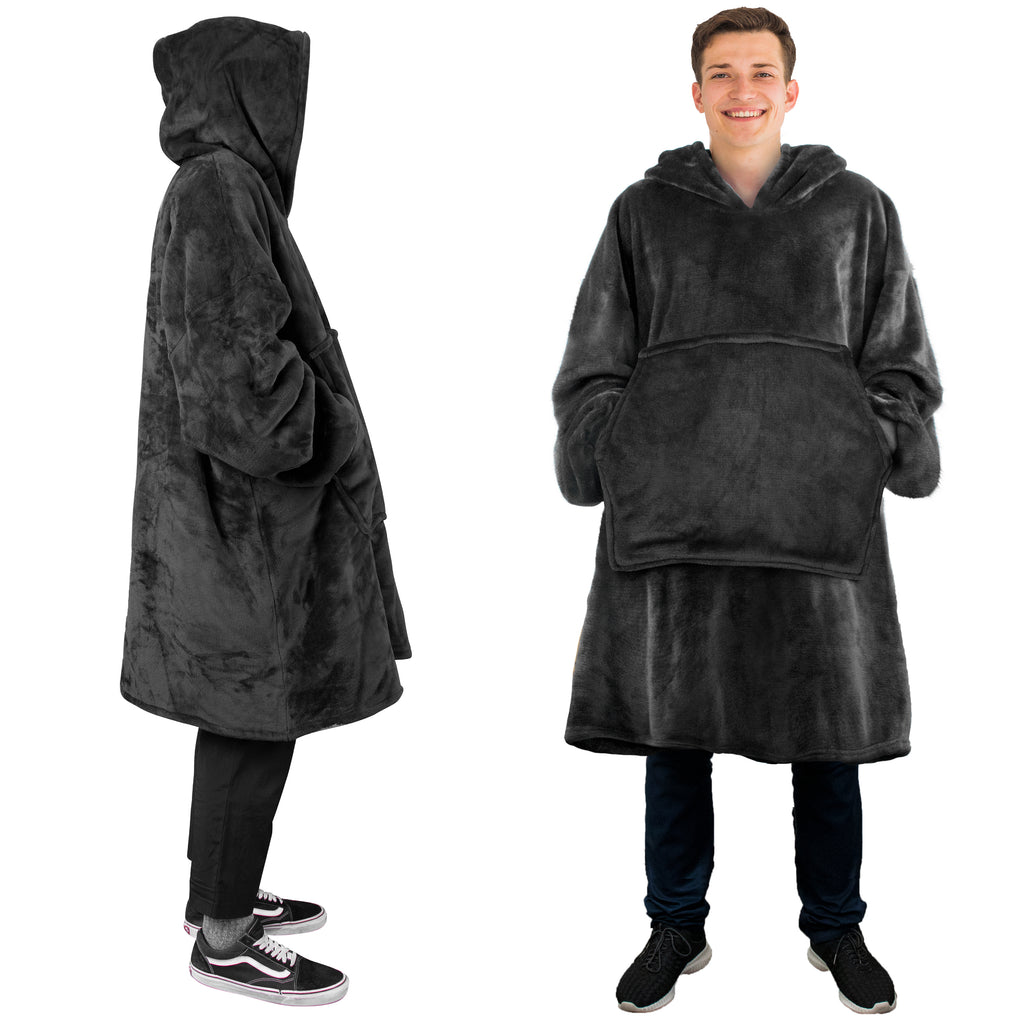 Oversized Hooded Blanket Fleece Hoodie Oversized Plush Sweatshirt