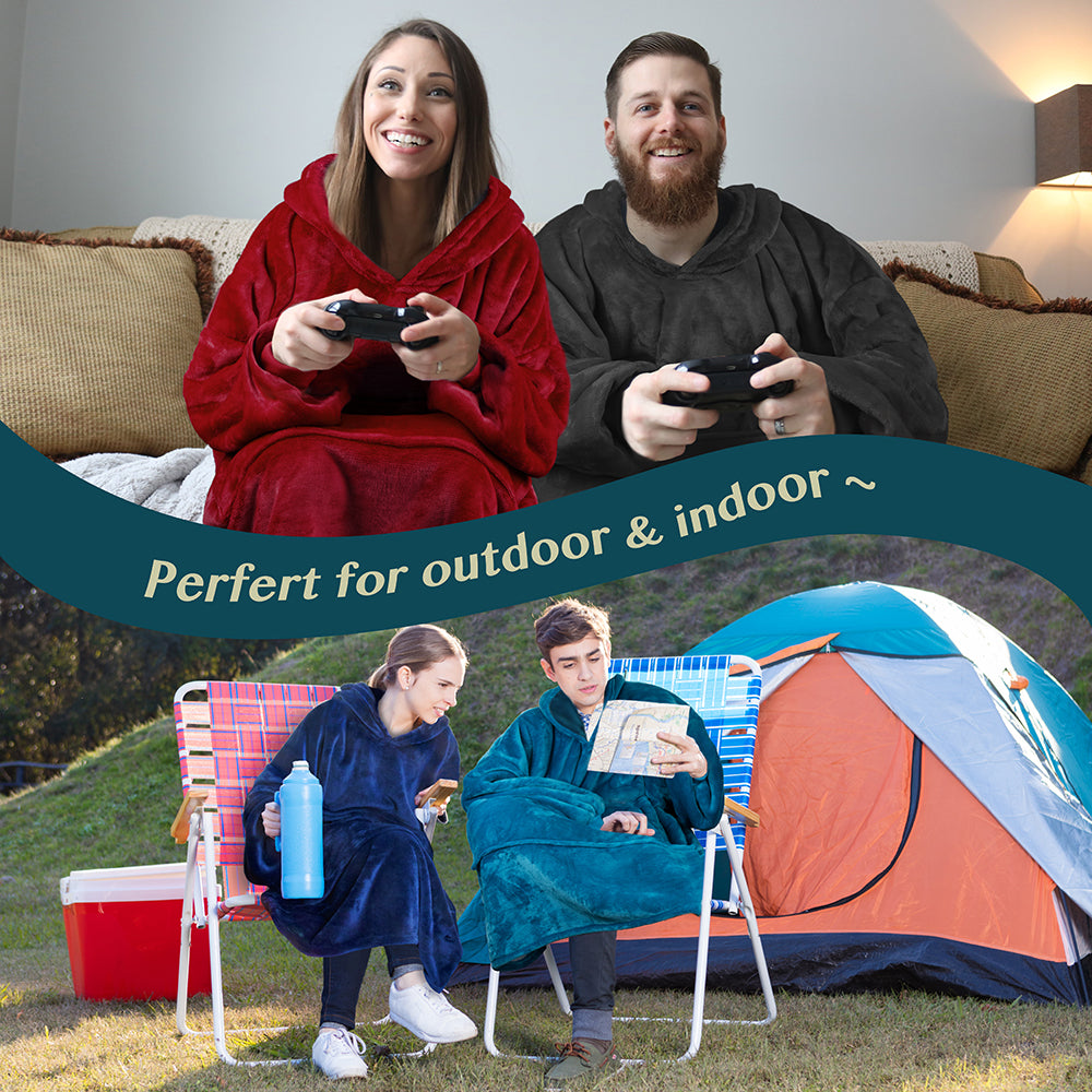 Oversized Wearable Hoodie Blanket
