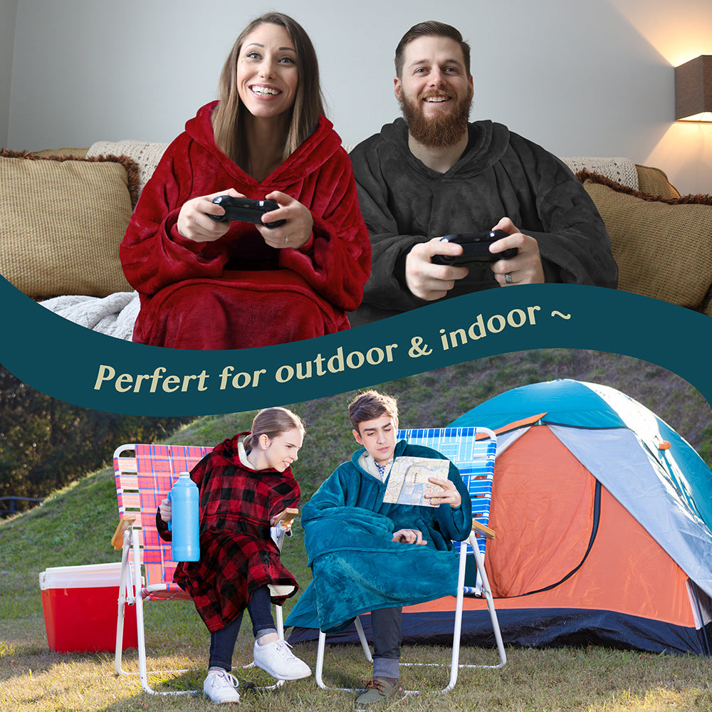 Oversized Wearable Hoodie Blanket