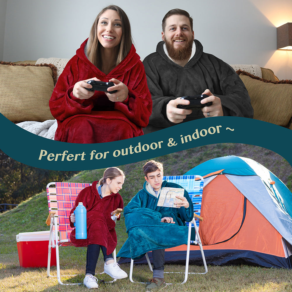 Oversized Wearable Hoodie Blanket