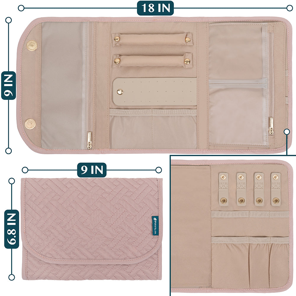 Jewelry Roll Organizer Bag