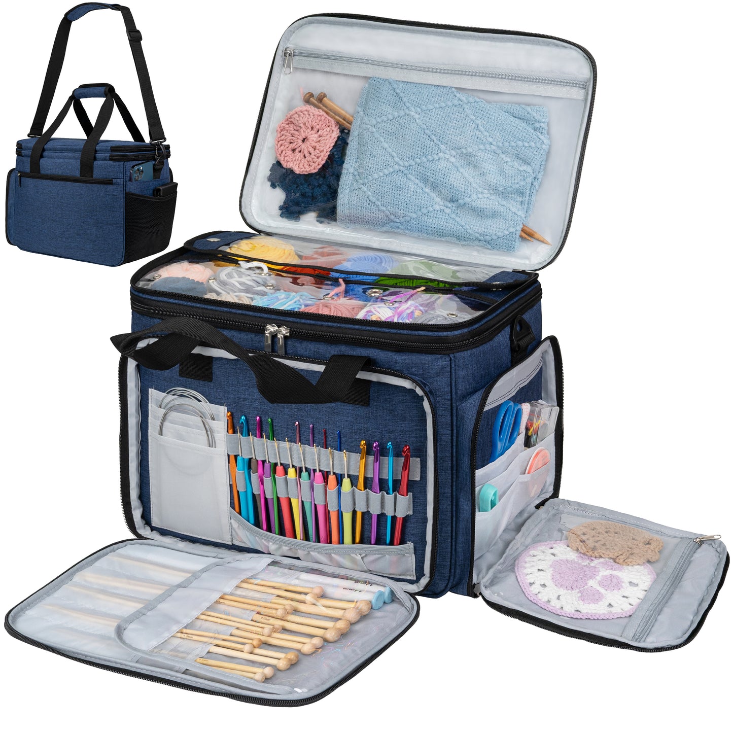 Large Yarn Organizer Knitting Bag