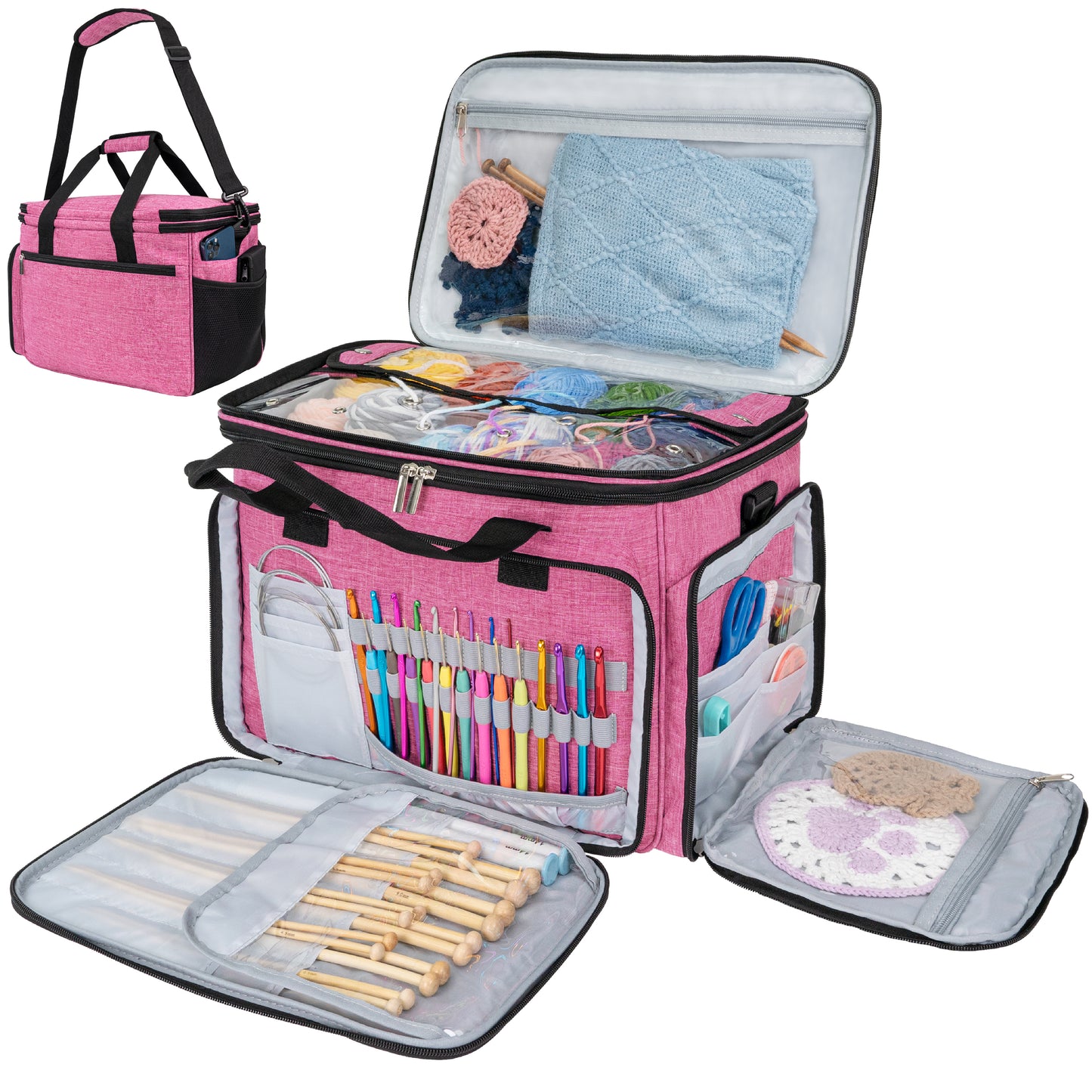 Large Yarn Organizer Knitting Bag