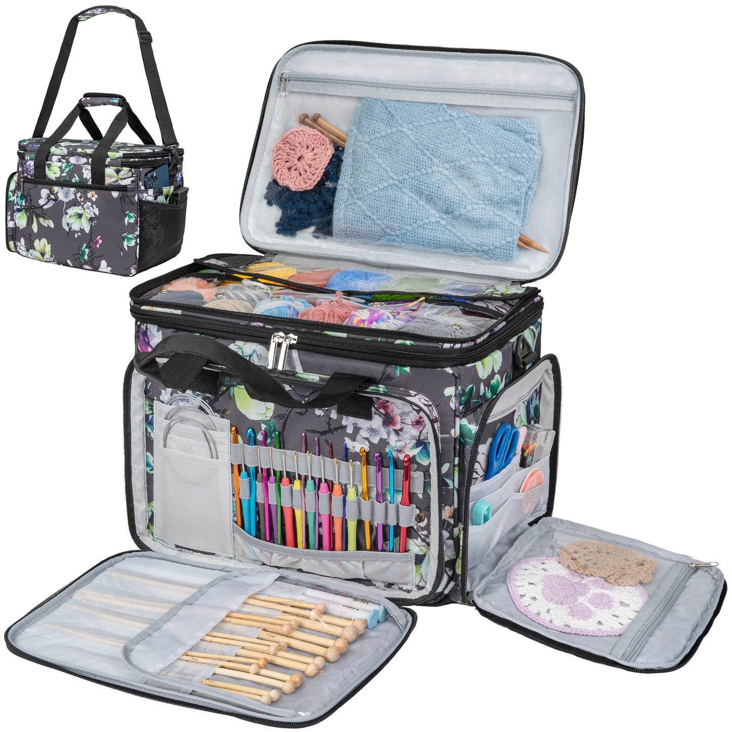 Large Yarn Organizer Knitting Bag
