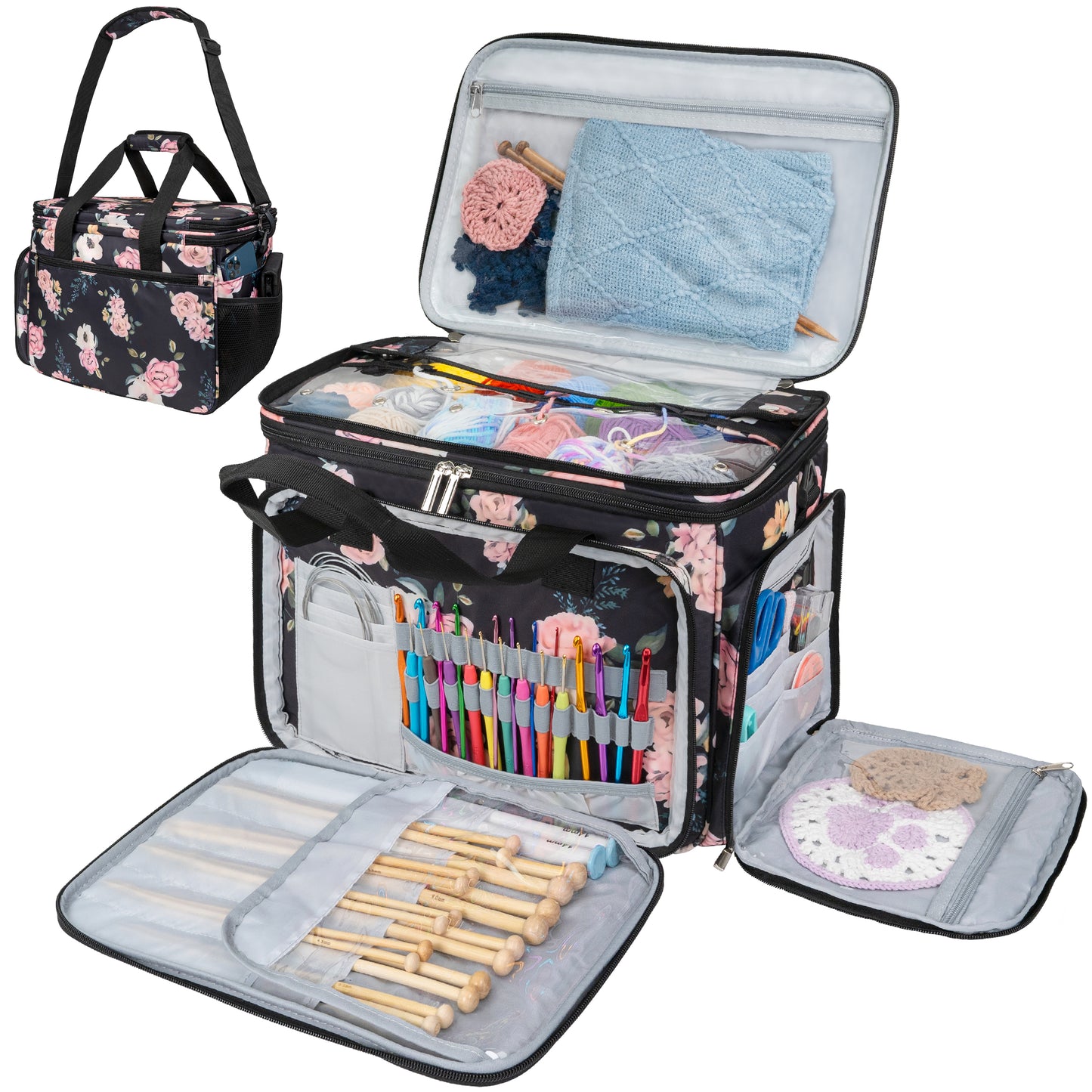 Large Yarn Organizer Knitting Bag
