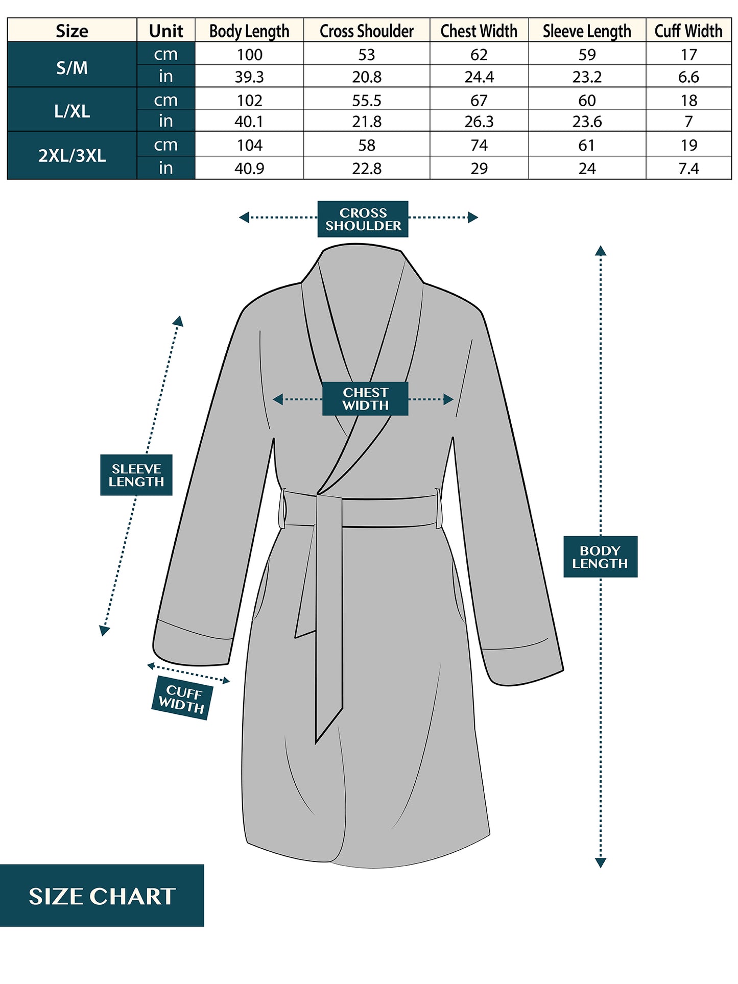 Women's Scallop Pattern Short Robe