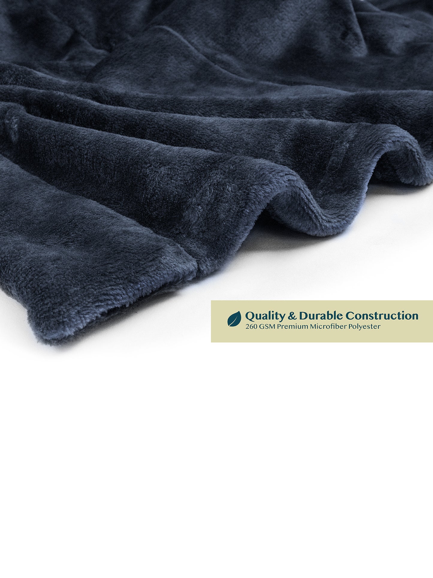 Men's Satin Trim Fleece Robe