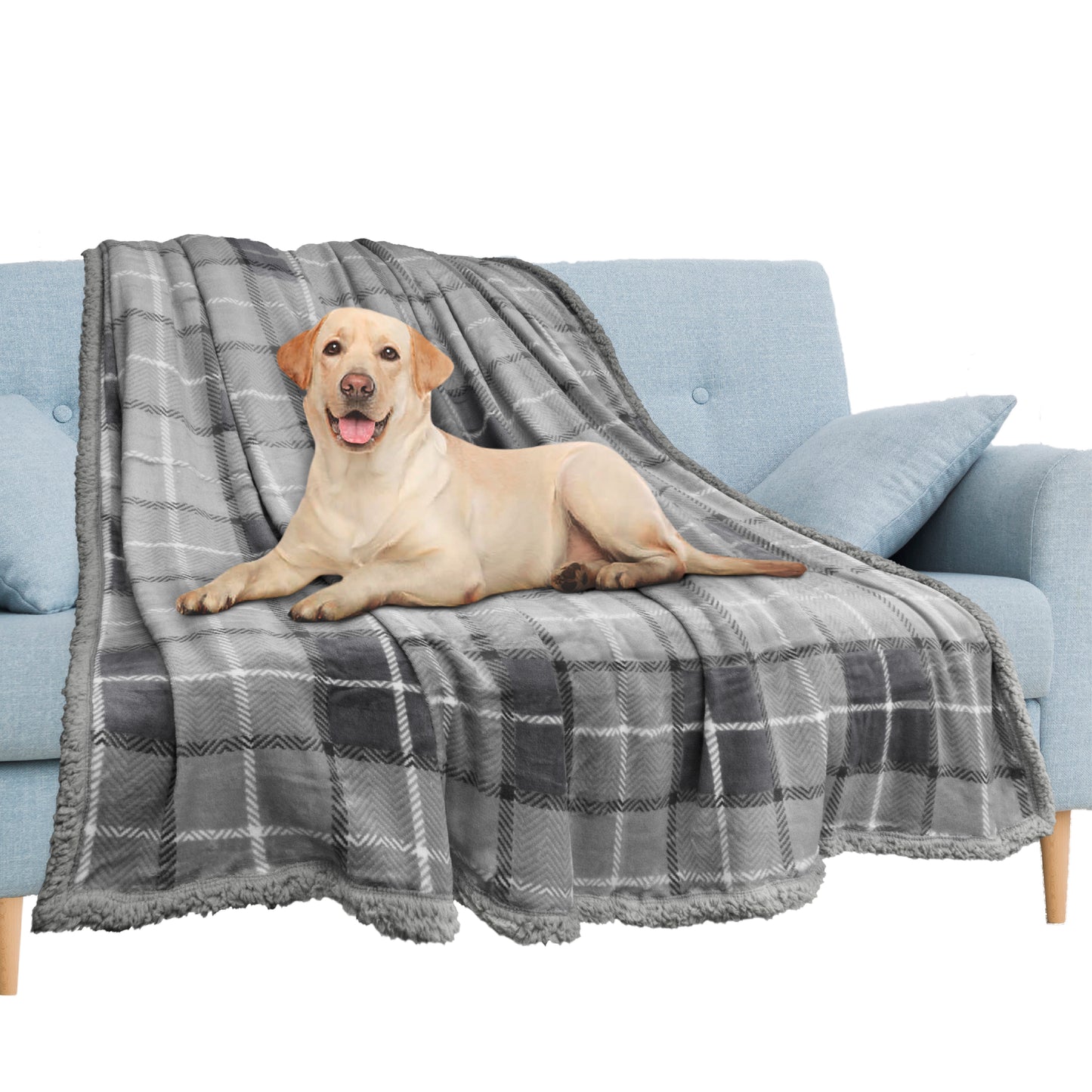 Waterproof Sherpa Throw Blanket