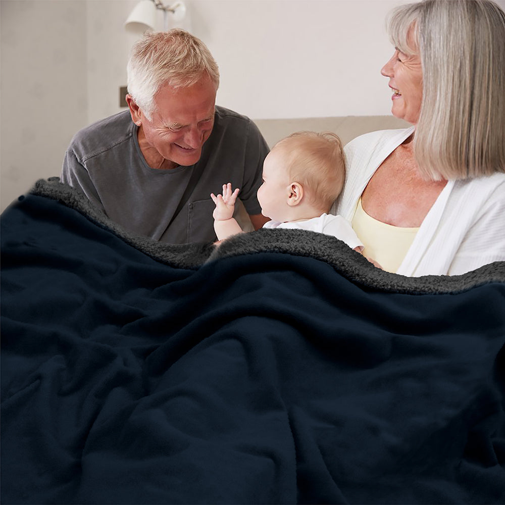 Waterproof Sherpa Throw Blanket